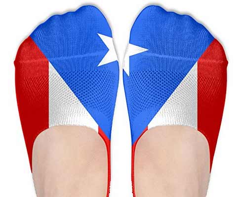 puerto rico flag socks