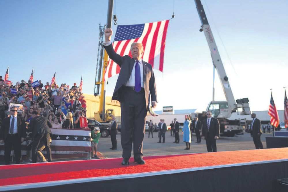 At a rally in Pennsylvania, Trump sinks to unprecedented depths of vulgarity.