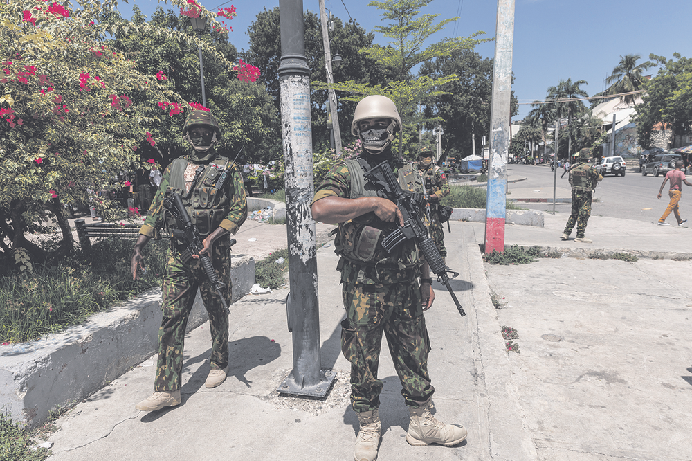 On duty alongside Kenyan police, in a Haiti at the mercy of gangs