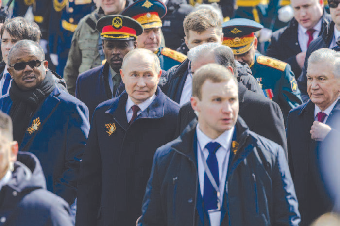 Putin seems to indicate that troops from North Korea are present in Russia.