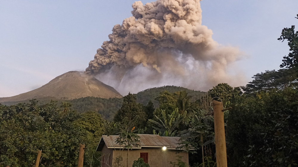 At a minimum of 10 fatalities reported in Indonesia following a volcanic eruption